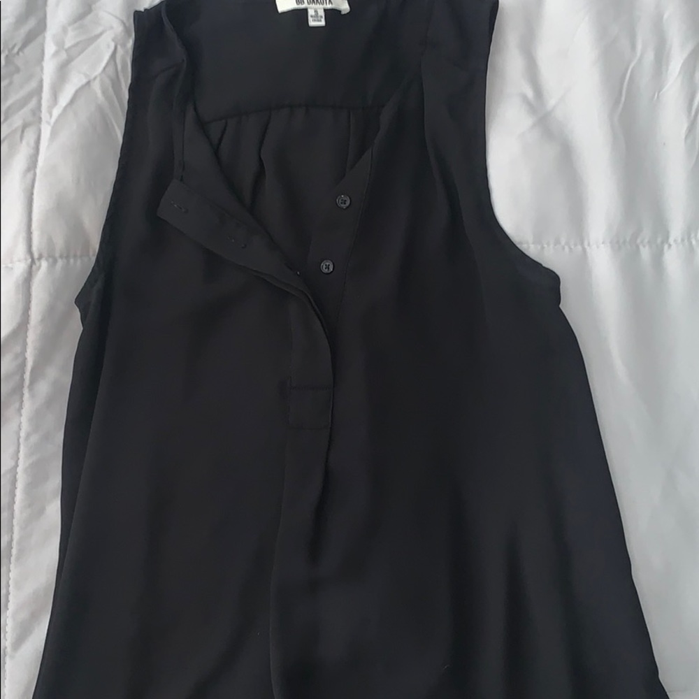 Long black tank top